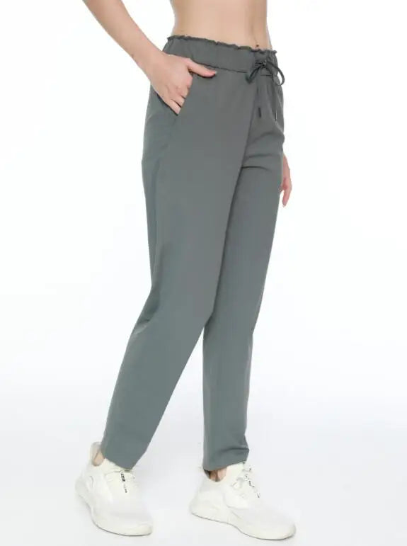 Women High Waist Women Pants Sporty Casual Trousers Women Clothes Comfortable Drawstring Pants