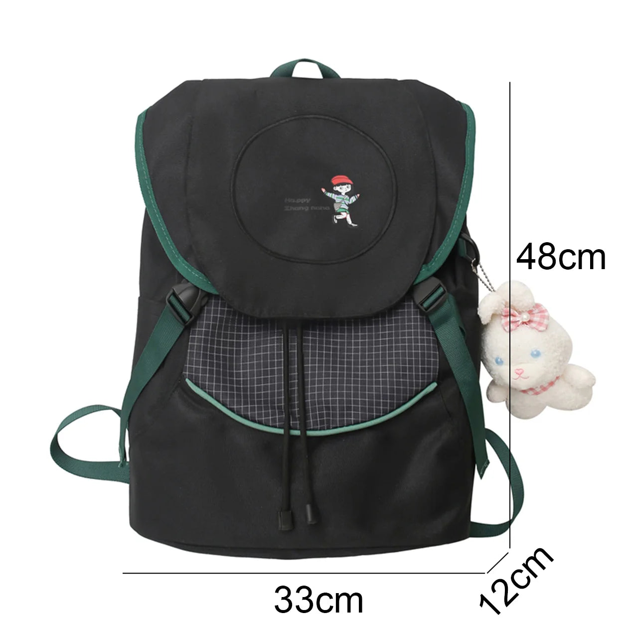 Women Kawaii High Capacity Female Nylon Waterproof School Bag Student Lady Cute Laptop Bag Travel Girl College Backpacks Fashion