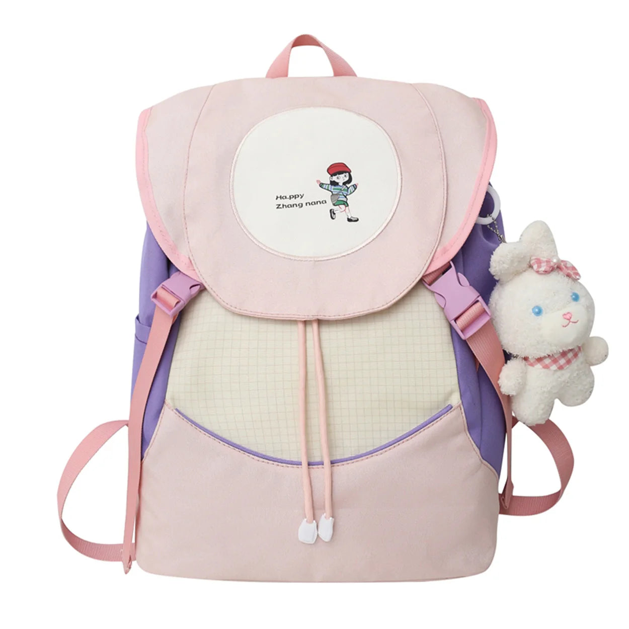 Women Kawaii High Capacity Female Nylon Waterproof School Bag Student Lady Cute Laptop Bag Travel Girl College Backpacks Fashion