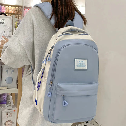 Women Kawaii Pink Laptop School Bag Leisure Girl College Backpack Trendy Female Cute Nylon Backpack Fashion Lady Travel Book Bag