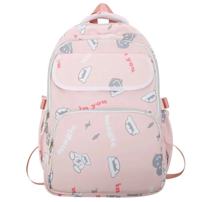 Women Kawaii Printing Laptop School Bag Cool Girl Trendy Female Cute Student College Backpack Fashion Lady Nylon Travel Book Bag