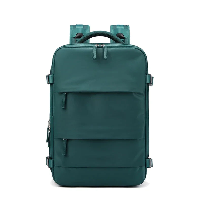 Women Laptop Backpack 15.6inch Teenage girl USB charging school Backpack Independent Shoe bag travel Backpack