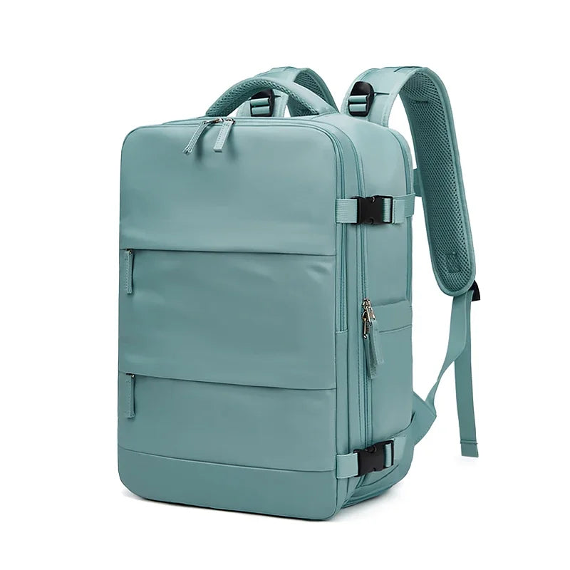 Women Laptop Backpack 15.6inch Teenage girl USB charging school Backpack Independent Shoe bag travel Backpack