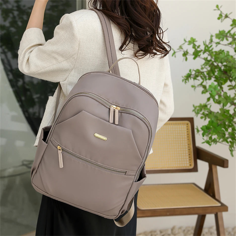 Women Laptop Backpack School Bag Anti-theft Fits for 14 Inch Large Capacity Notebook Travel Work Female Casual Shopping Rucksack