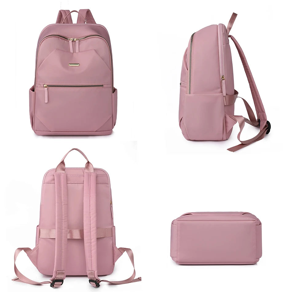 Women Laptop Backpack School Bag Anti-theft Fits for 14 Inch Large Capacity Notebook Travel Work Female Casual Shopping Rucksack