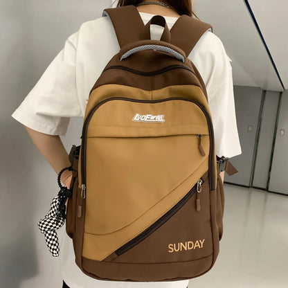 Women Laptop High Capacity SchoolBag Cool Female Waterproof Travel College Backpack Lady Kawaii Girl Nylon Book Backpack Fashion