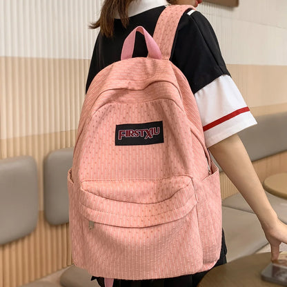 Women Laptop Pink Trendy Lady School Bag Book Teenager Girl Kawaii Nylon Fashion Cool Female Travel College Backpack Student New