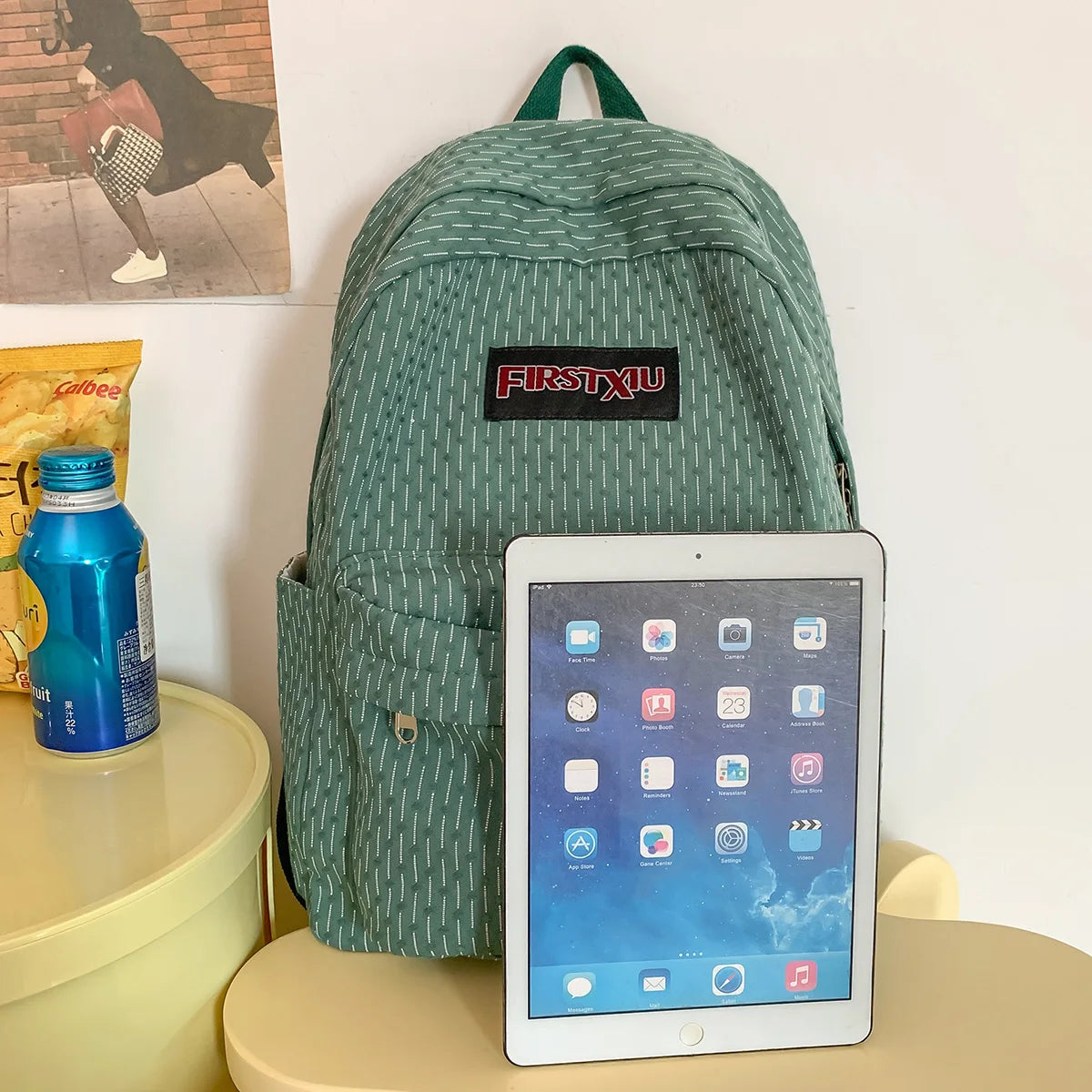Women Laptop Pink Trendy Lady School Bag Book Teenager Girl Kawaii Nylon Fashion Cool Female Travel College Backpack Student New