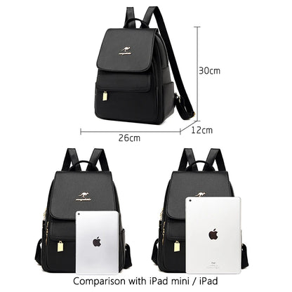 Women Large Capacity Backpack High Quality Leather Female Vintage Bag School Bags Travel Bagpack Ladies Bookbag Rucksack Purses
