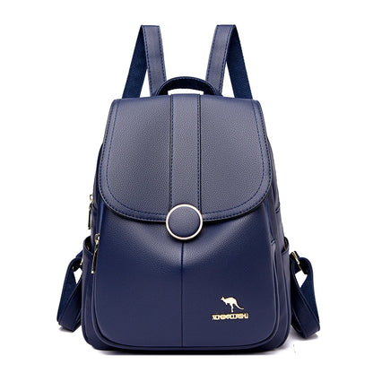 Women Large Capacity Backpack Purses High Quality Leather Female Vintage Bag School Bags Travel Bagpack Ladies Bookbag Rucksack