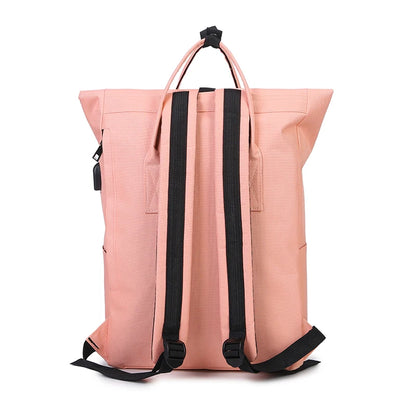 Women Large Capacity Canvas Backpack Multifunctional Shoulder Laptop Rucksack USB School Bag Fashion Travel Backpack for Girls