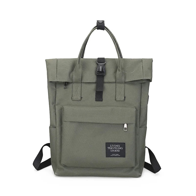Women Large Capacity Canvas Backpack Multifunctional Shoulder Laptop Rucksack USB School Bag Fashion Travel Backpack for Girls