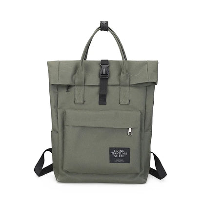 Women Large Capacity Canvas Backpack Multifunctional Shoulder Laptop Rucksack USB School Bag Fashion Travel Backpack for Girls