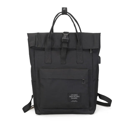 Women Large Capacity Canvas Backpack Multifunctional Shoulder Laptop Rucksack USB School Bag Fashion Travel Backpack for Girls