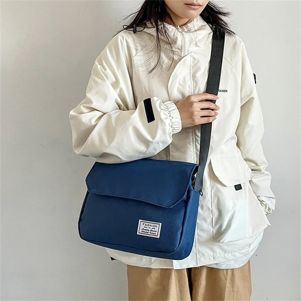 Women Large Capacity Oxford Crossbody Bags Female Fashion Shoulder Bag Solid Color Tote bag Ladies Exquisite Oxford Travel bag