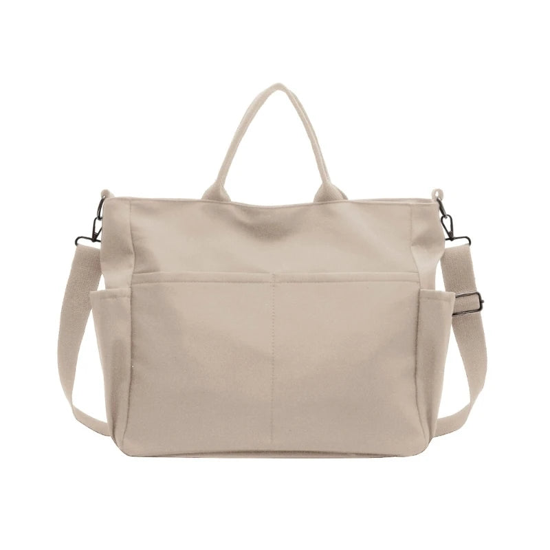 Women Large Capacity Shoulder Bag All-matching Tote Bag Student Crossbody Bag Solid Casual Messenger Bag Luxury Handbags