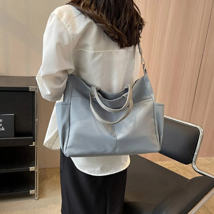 Women Large Capacity Shoulder Bag All-matching Tote Bag Student Crossbody Bag Solid Casual Messenger Bag Luxury Handbags