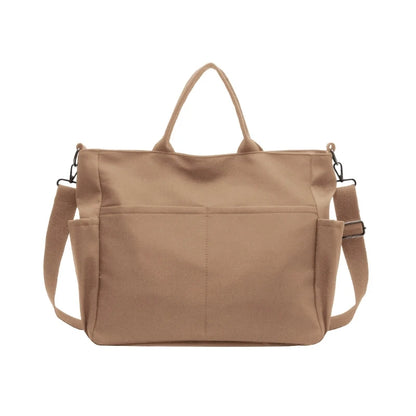 Women Large Capacity Shoulder Bag All-matching Tote Bag Student Crossbody Bag Solid Casual Messenger Bag Luxury Handbags