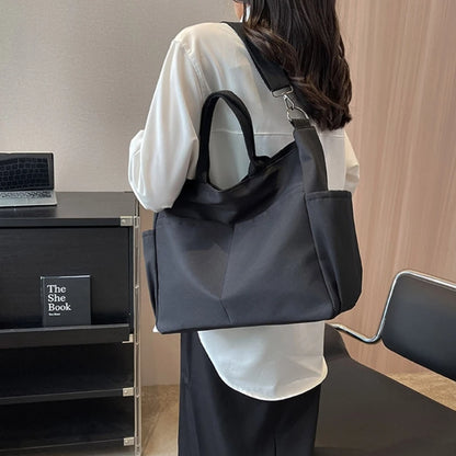 Women Large Capacity Shoulder Bag All-matching Tote Bag Student Crossbody Bag Solid Casual Messenger Bag Luxury Handbags