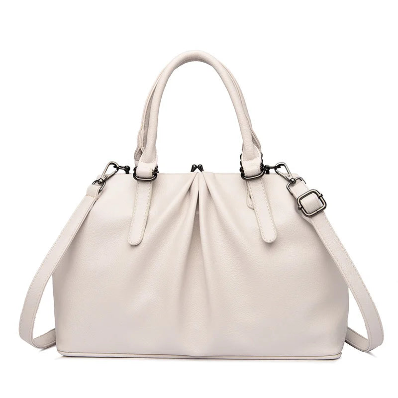 Women Large Capacity Shoulder Crossbody Bags High Quality Soft Leather Ladies Handbags Luxury Designer Female Messenger Tote Sac