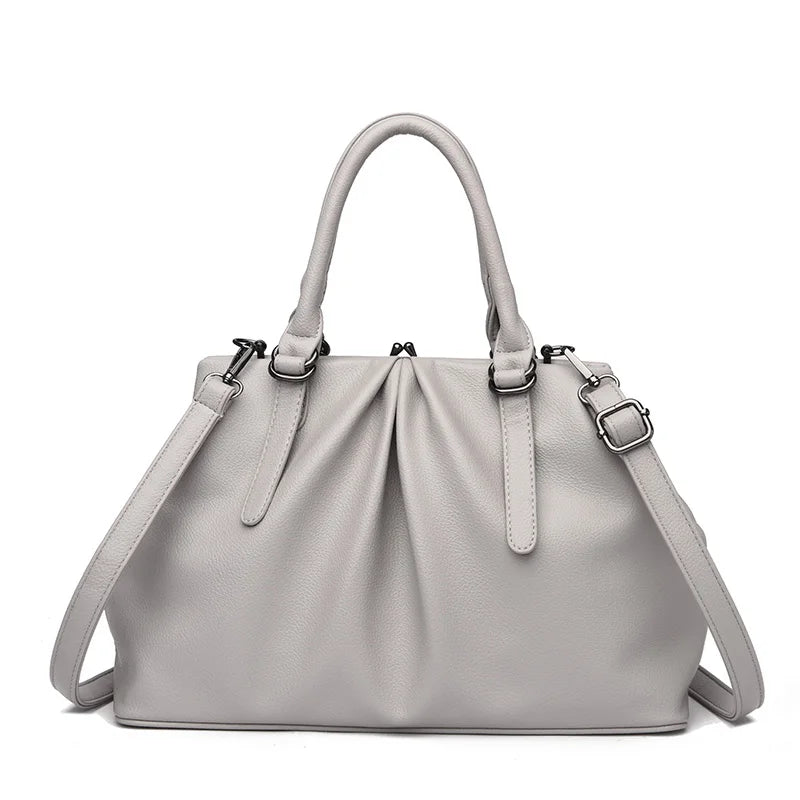 Women Large Capacity Shoulder Crossbody Bags High Quality Soft Leather Ladies Handbags Luxury Designer Female Messenger Tote Sac