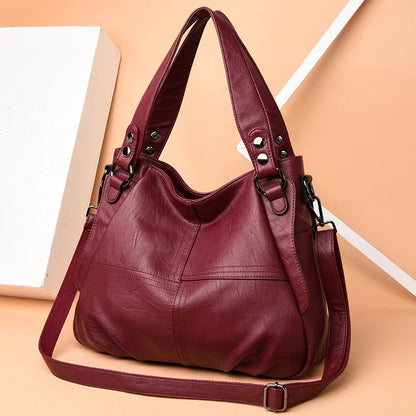 Women Leather Luxury Handbags Women Bags Designer Brand Hand bags Women Shoulder Crossbody Messenger Bag Sac A Main Casual Tote