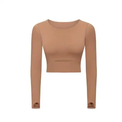 Women Long Sleeve Casual T Shirts Basic O Neck Crop Top Soft Korean Fashion Tees Blouse
