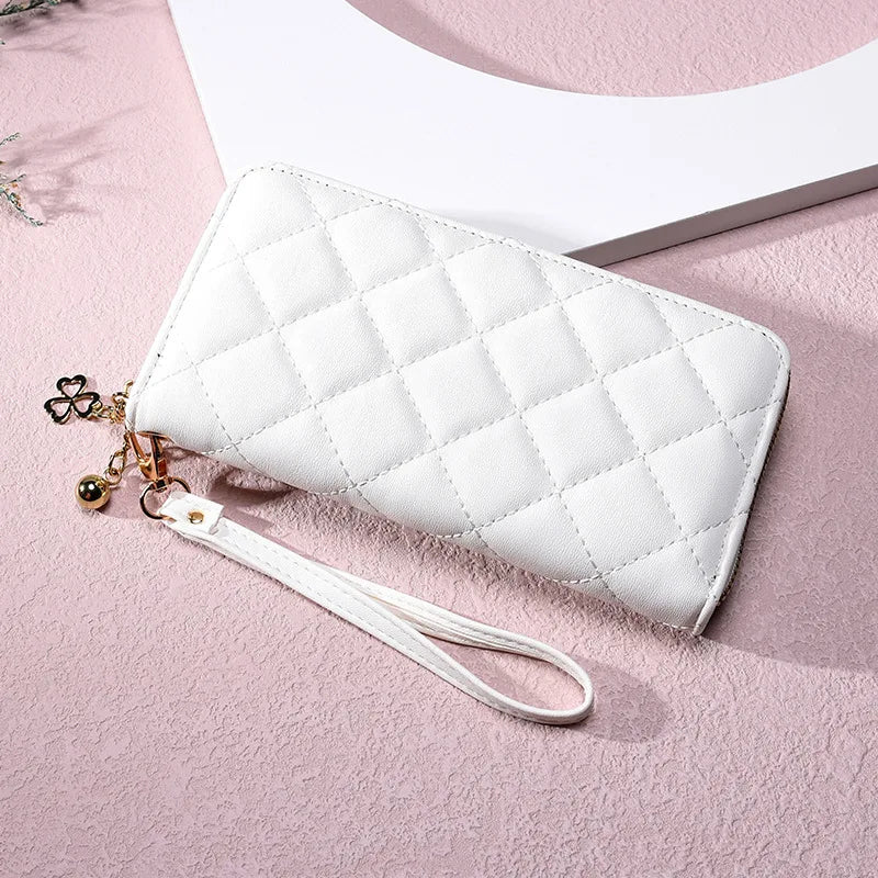 Women Long Wallet Pu Leather Card Holder Large Capacity Female Multi-function Coin Purse Clutch Money Bag Phone Wristlet Handbag
