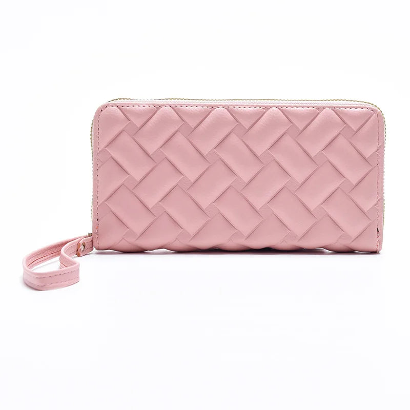 Women Long Wallet Pu Leather Card Holder Large Capacity Female Multi-function Coin Purse Clutch Money Bag Phone Wristlet Handbag
