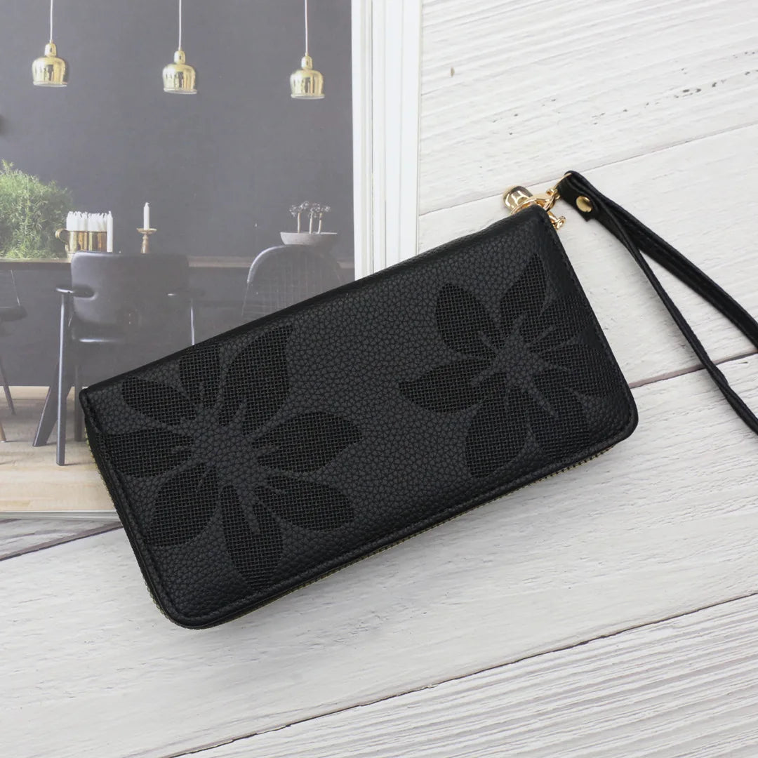Women Long Wallet Pu Leather Card Holder Large Capacity Female Multi-function Coin Purse Clutch Money Bag Phone Wristlet Handbag
