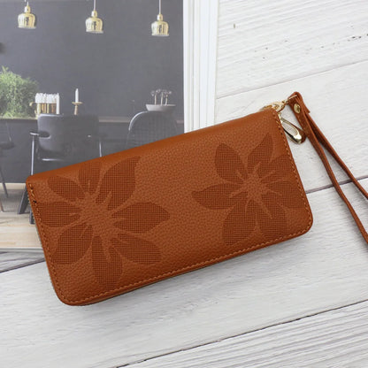 Women Long Wallet Pu Leather Card Holder Large Capacity Female Multi-function Coin Purse Clutch Money Bag Phone Wristlet Handbag