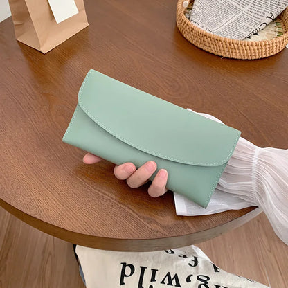 Women Long Wallet Pu Leather Card Holder Large Capacity Female Multi-function Coin Purse Clutch Money Bag Phone Wristlet Handbag