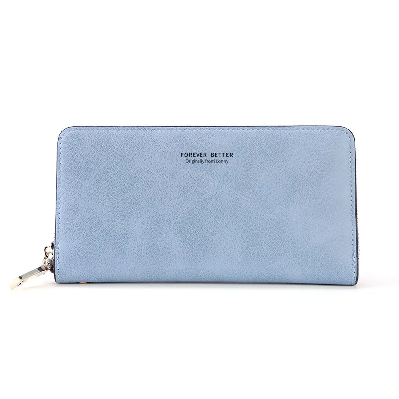 Women Long Wallet Pu Leather Card Holder Large Capacity Female Multi-function Coin Purse Clutch Money Bag Phone Wristlet Handbag