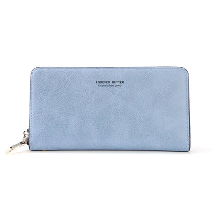 Women Long Wallet Pu Leather Card Holder Large Capacity Female Multi-function Coin Purse Clutch Money Bag Phone Wristlet Handbag