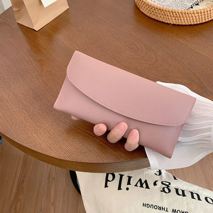 Women Long Wallet Pu Leather Card Holder Large Capacity Female Multi-function Coin Purse Clutch Money Bag Phone Wristlet Handbag