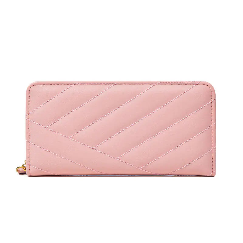 Women Long Wallet Pu Leather Card Holder Large Capacity Female Multi-function Coin Purse Clutch Money Bag Phone Wristlet Handbag