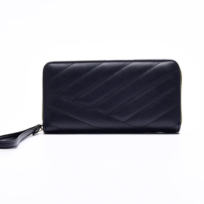 Women Long Wallet Pu Leather Card Holder Large Capacity Female Multi-function Coin Purse Clutch Money Bag Phone Wristlet Handbag