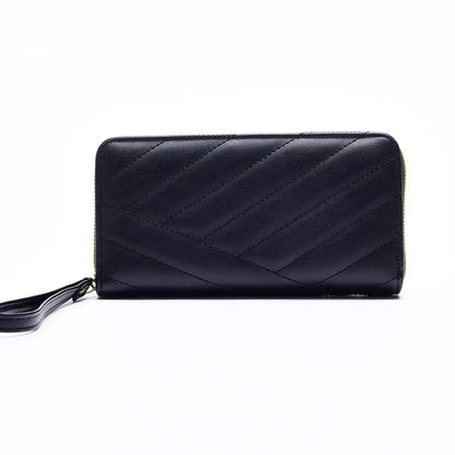 Women Long Wallet Pu Leather Card Holder Large Capacity Female Multi-function Coin Purse Clutch Money Bag Phone Wristlet Handbag