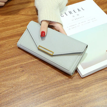 Women Long Wallet Pu Leather Card Holder Large Capacity Female Multi-function Coin Purse Clutch Money Bag Phone Wristlet Handbag