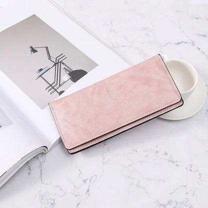 Women Long Wallet Pu Leather Card Holder Large Capacity Female Multi-function Coin Purse Clutch Money Bag Phone Wristlet Handbag