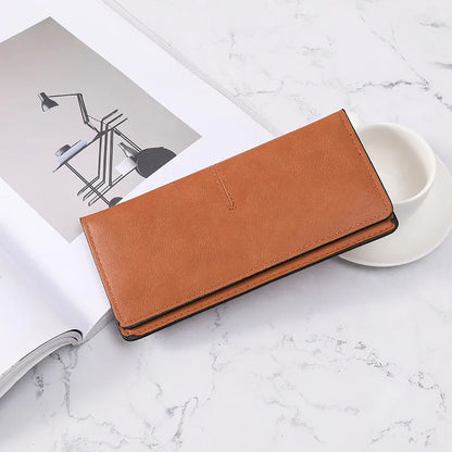 Women Long Wallet Pu Leather Card Holder Large Capacity Female Multi-function Coin Purse Clutch Money Bag Phone Wristlet Handbag