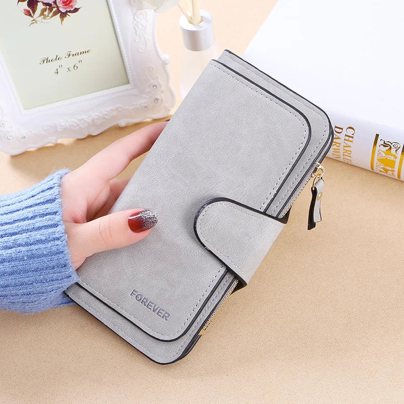 Women Long Wallet Pu Leather Card Holder Large Capacity Female Multi-function Coin Purse Clutch Money Bag Phone Wristlet Handbag