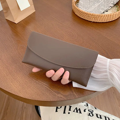 Women Long Wallet Pu Leather Card Holder Large Capacity Female Multi-function Coin Purse Clutch Money Bag Phone Wristlet Handbag