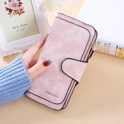 Women Long Wallet Pu Leather Card Holder Large Capacity Female Multi-function Coin Purse Clutch Money Bag Phone Wristlet Handbag