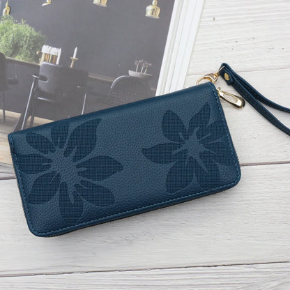 Women Long Wallet Pu Leather Card Holder Large Capacity Female Multi-function Coin Purse Clutch Money Bag Phone Wristlet Handbag