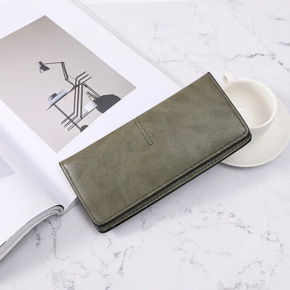 Women Long Wallet Pu Leather Card Holder Large Capacity Female Multi-function Coin Purse Clutch Money Bag Phone Wristlet Handbag