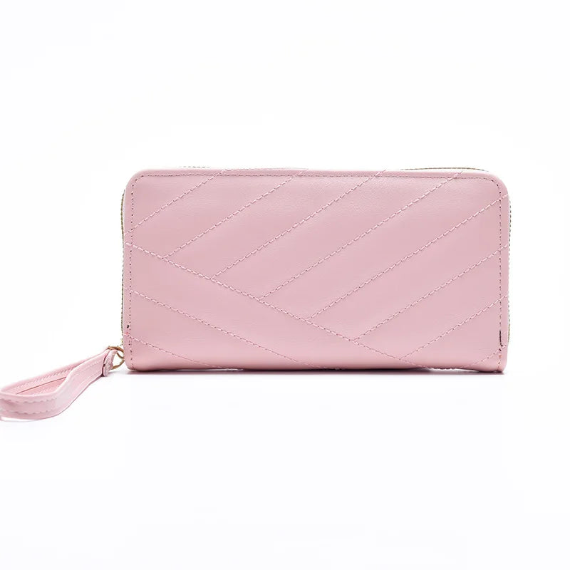 Women Long Wallet Pu Leather Card Holder Large Capacity Female Multi-function Coin Purse Clutch Money Bag Phone Wristlet Handbag