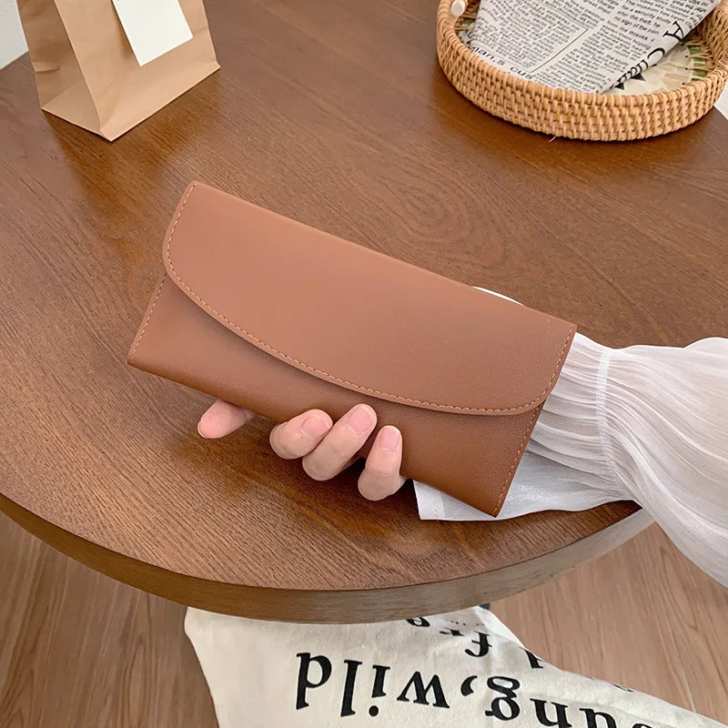 Women Long Wallet Pu Leather Card Holder Large Capacity Female Multi-function Coin Purse Clutch Money Bag Phone Wristlet Handbag