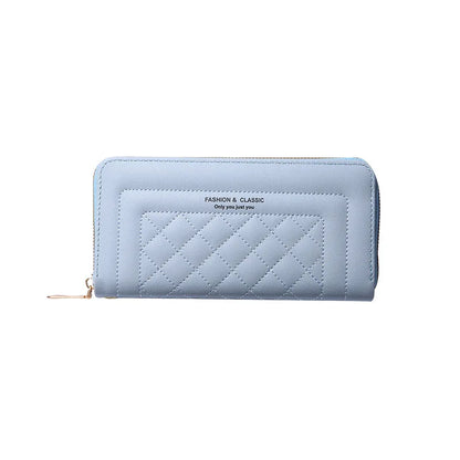 Women Long Wallet Pu Leather Card Holder Large Capacity Female Multi-function Coin Purse Clutch Money Bag Phone Wristlet Handbag