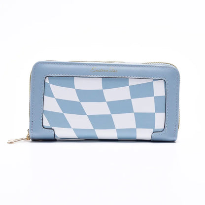 Women Long Wallet Pu Leather Card Holder Large Capacity Female Multi-function Coin Purse Clutch Money Bag Phone Wristlet Handbag